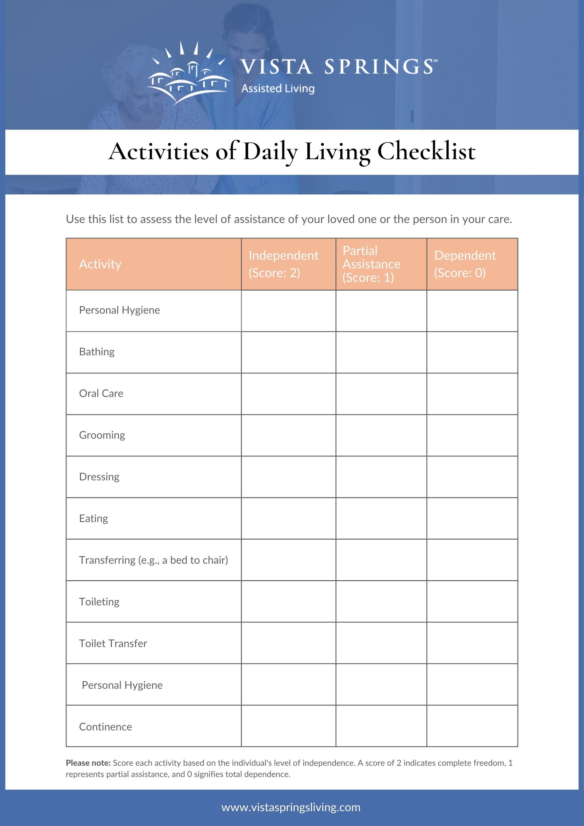 what-is-an-adl-checklist